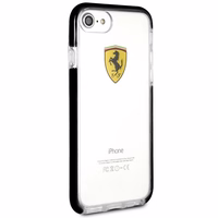 Ferrari Hardcase FEGLHCP7BK iPhone 7/8 SE 2020 / SE 2022 Shockproof läbipaistev must