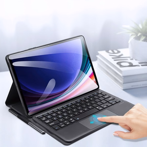 Dux Ducis Bluetooth Keyboard Ümbris (TK Series) jaoks Samsung Tab S9 - must