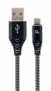 Gembird CC-USB2B-AMCM-2M-BW USB kaabel USB 2.0 USB A USB C must, valge