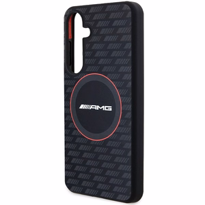 AMG Silicone Carbon Pattern MagSafe ümbris jaoks Samsung Galaxy S24 - must
