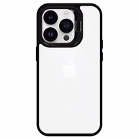 Tel Protect Kickstand Ümbris + camera glass (lens) jaoks Iphone 15 Plus must