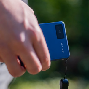 Blavec akupank 10000mAh BJ-03 Slim 13,5mm - Type C - 22,5W magnetiline Magsafe 3 in 1 (PBBJ03-MC10N) tumesinine alumiinium