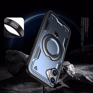 Hybrid Armor Trendy Ümbris with MagSafe jaoks iPhone 16 Plus - Sinine