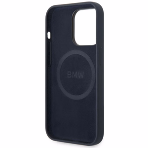 Ümbris BMW BMHMP14XSILNA iPhone 14 Pro Max 6.7" tumesinine/navy Silicone Metal Logo MagSafe