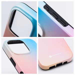 Ümbris jaoks iPhone 15 PRO MAX Forcell F-Protect Mirage compatible with Magsafe Military Drop-Test pinky sinine