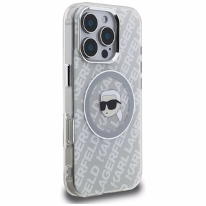 Karl Lagerfeld IML Karl Head Logo MagSafe ümbris iPhone 16 Pro - hall