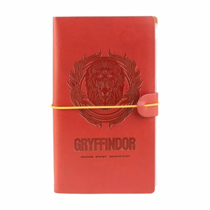 Harry Potter Gryffindor nahast reisimärkmik, 12 × 19,6 cm, punane