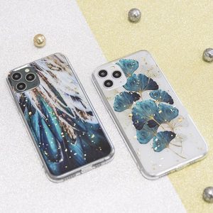 Gold Glam чехол Samsung Galaxy S21 листья