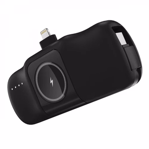 Akupank Wozinsky WF16-YLS must (juhtmevaba laadimine 15W) + integreeritud Type-C ühendus