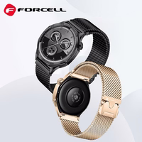 Strap to Samsung Galaxy Watch Forcell F-Design FS10 magnetic steel 22 mm must