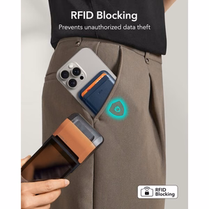 ESR Classic RFID-kaitsega MagSafe magnetiline telefoni kaarditasku – tumesinine
