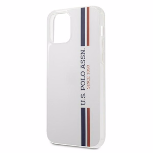 US Polo USHCP12LPCUSSWH Tricolor Collection ümbris seadmele iPhone 12 Pro Max 6.7", valge