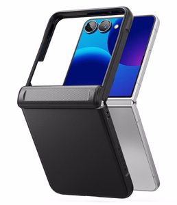 Ringke Onyx Flap ümbris mudelile Samsung Galaxy Z Flip 8 – must