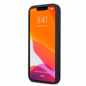 AMG Leather Debossed Lines чехол для iPhone 13 mini - чёрный