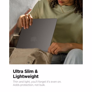 Spigen AirSkin ümbris MacBook Air 13" 2023 / 2024 / 2025 / 2026 jaoks – poolläbipaistev