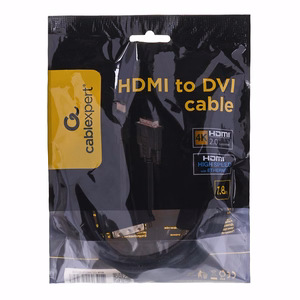 Gembird 1.8m, HDMI/DVI, M/M DVI-D must