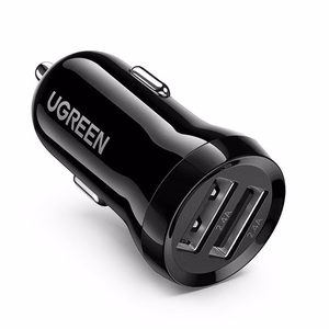 Ugreen autolaadija 2x USB 24W 4.8A (2x 2.4A) must (50875)