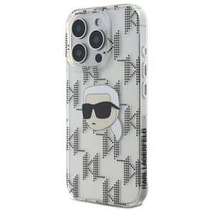 Karl Lagerfeld IML Karl Head Electroplated iPhone 16 Pro Ümbris - Clear