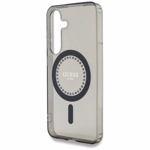 GUESS ümbris jaoks SAMSUNG S25 GUHMS25SPFTDTEK (Magnetic IML Rhinestones) must