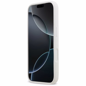KARL LAGERFELD ümbris jaoks IPHONE 17 Pro compatible with MagSafe KLHMP17LSKIGROH (Silicone W/ KL Sketch & Logo) valge