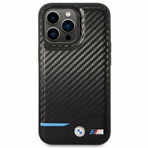 Ümbris BMW BMHCP14L22NBCK iPhone 14 Pro 6.1 "must / must Leather Carbon