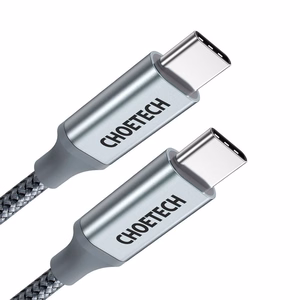 Choetech XCC-1002-GY USB-C - USB-C PD QC kaabel 100W 5A 480Mb/s 1.8m - hall