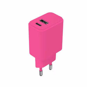 Setty laadija USB + USB-C 20W LSIM-AC-206 roosa