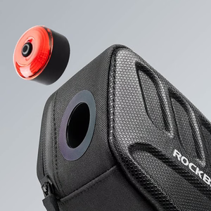 Rockbros C61 jalgratta sadulakott nutika tagatulega 0.45L - must