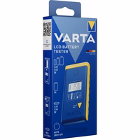 VARTA battery tester with digital display (AA, AAA, Type C, Type D, 9V, button) 893101111 sinine