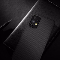 Nillkin Textured Case vastupidav tugevdatud ümbris koos geelraami ja nailonist tagaküljega Samsung Galaxy A73 jaoks must