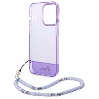 Guess GUHCP14XHGCOHU iPhone 14 Pro Max 6.7" lilla/lilla hardcase Translucent Pearl Strap