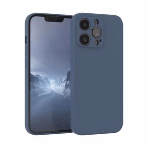Чехол Liquid Silicone 1.5mm Samsung A356 A35 5G тёмно-синий