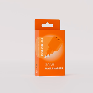 COLORUM wall laadija USB-A + USB-C PD 30W CLS30-AC-10 xOrange