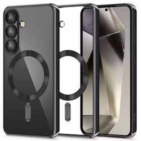 Tech-Protect MagMat MagSafe Ümbris jaoks Samsung Galaxy S25 - läbipaistev must