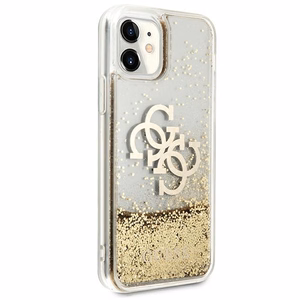 Guess 4G Big Liquid Glitter ümbris jaoks iPhone 11 6.1" / Xr - kuldne