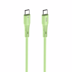 Кабель USB C to USB C Forcell F-Energy QC4.0 PD 3A 60W Silicone 1 m C344 зелёный