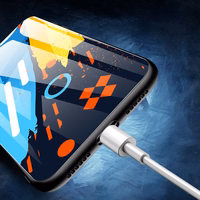 Värviline klaasist ümbris Vastupidav kate karastatud klaasist tagakülje ja kaamerakattega iPhone 11 Pro Max muster 1