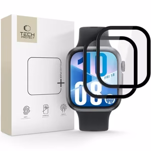 Tech-Protect Glass Flex+ 2-pack hybrid glass jaoks Huawei Watch Fit 3 / 4 - must