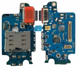 Flex Samsung S921 S24 laadimispesa, mikrofoni, SIM-lugeja jaoks originaal (service pack)