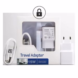 Laadija Samsung EP-TA200W valge originaal (2A / kiirlaadija) + Type-C kaabel / (originaalpakett)