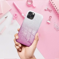 SHINING Ümbris jaoks XIAOMI Redmi Note 14 Pro Plus 5G läbipaistev roosa