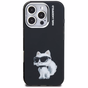 Karl Lagerfeld IML Aquarelle Choupette & Logo Ümbris jaoks iPhone 16 Pro Max - must