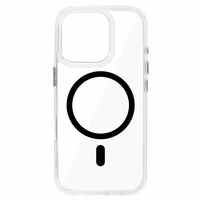 Glossy Magsafe Läbipaistev Ümbris do Iphone 16 Pro must