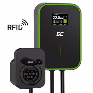 GREEN CELL WALLBOX EV POWERBOX 22KW PISTIKU JA RFID-GA