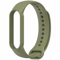 Strap Silikoon jaoks smartband Xiaomi Mi Band 5 / 6 / 7 roheline (08)