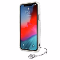 Guess GUHCP12LKS4GSI iPhone 12 Pro Max 6.7" läbipaistev kõvakaaneline 4G Silver Charms kollektsioon
