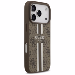 Guess 4G Printed Stripes MagSafe ümbris jaoks iPhone 17 Pro - brown