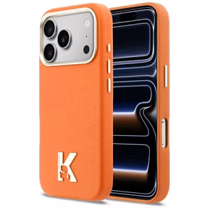 KARL LAGERFELD ümbris IPHONE 17 Pro Max ühilduv MagSafe KLHMP17X5PGFKHGO (PU FW W/ KHead Logo) oranž