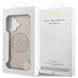 Guess Perforated 4G MagSafe Ümbris for iPhone 17 - roosa