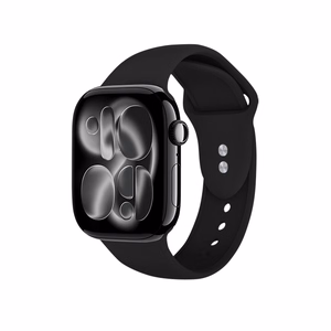 Crong Liquid Apple Watch rihm, 44/45/46/49 mm, must